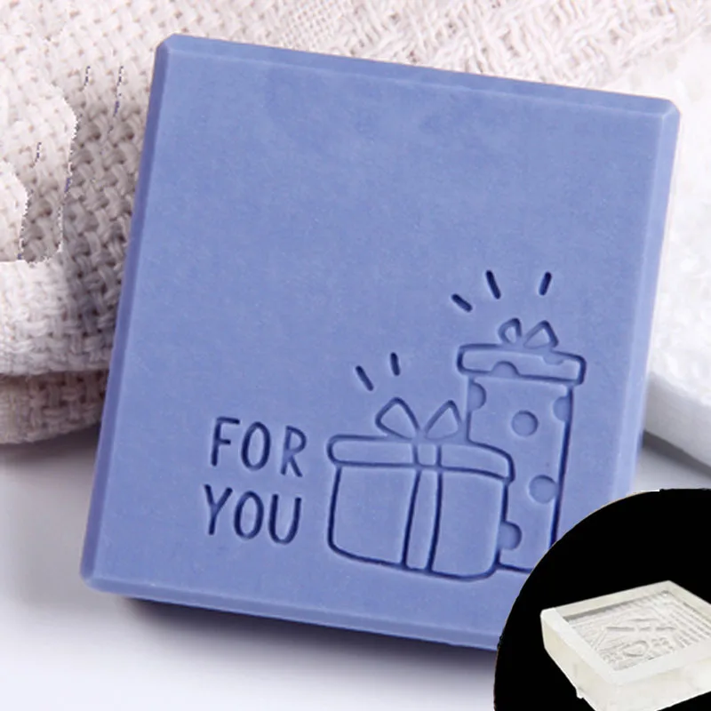 Christmas Handmade Soap Stamp, Home Cleaning Seal, Natural Acrylic, Transparent Imprint, Gift, DIY Making Chapters