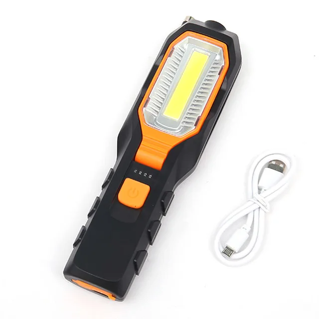 Linterna Led Recargable, Lampara Taller Luz Portatil Mecanico de Trabajo  COB USB 2800mAh Bateria con Iman Base Magnética 360º Gancho Colgante para  Coche Autos Inspeccion : : Coche y moto