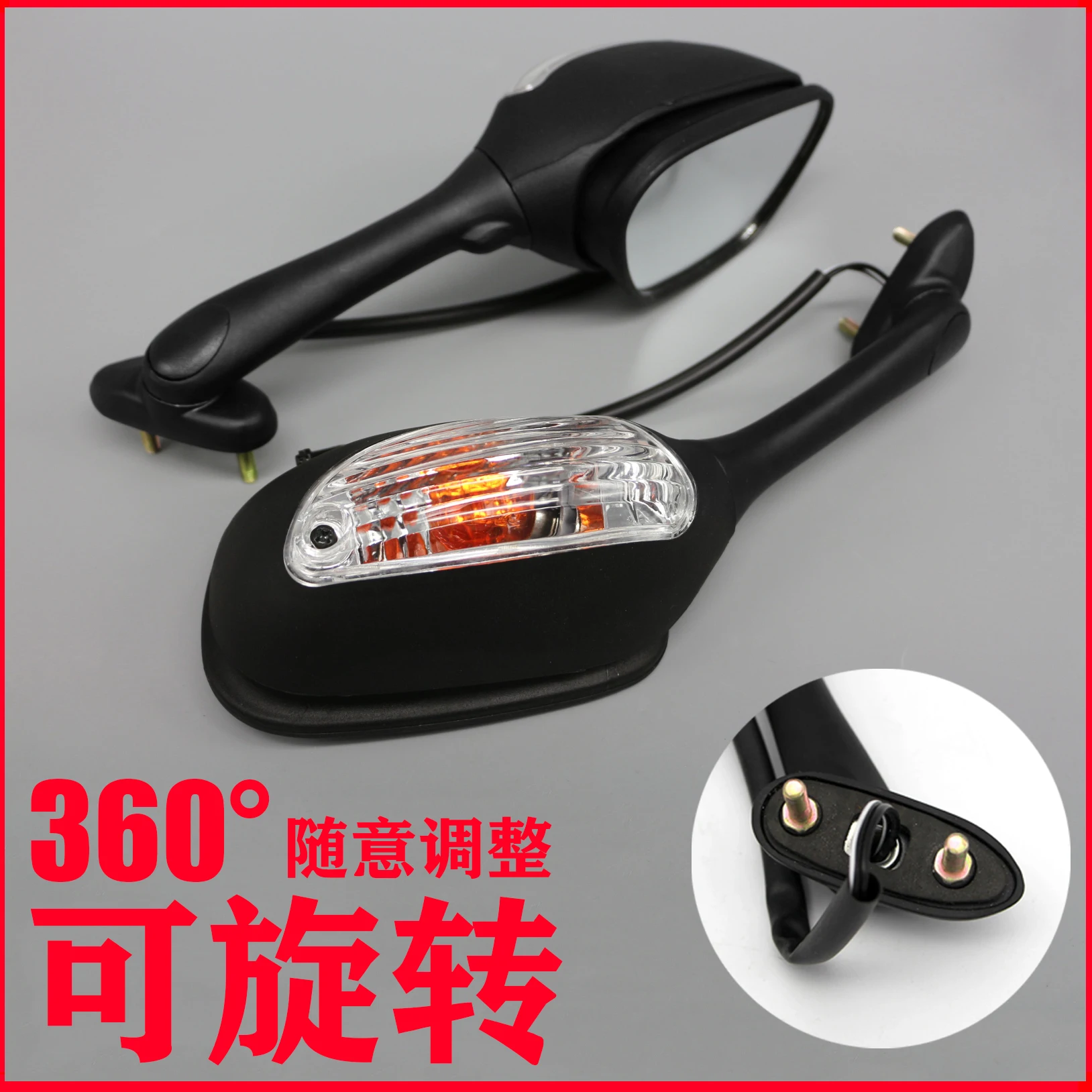 Вращающийся зеркала заднего вида мотоцикла для GSXR 600/750 GSXR 1000 2009-2012 K9 K11 2009 2010 2011 2012