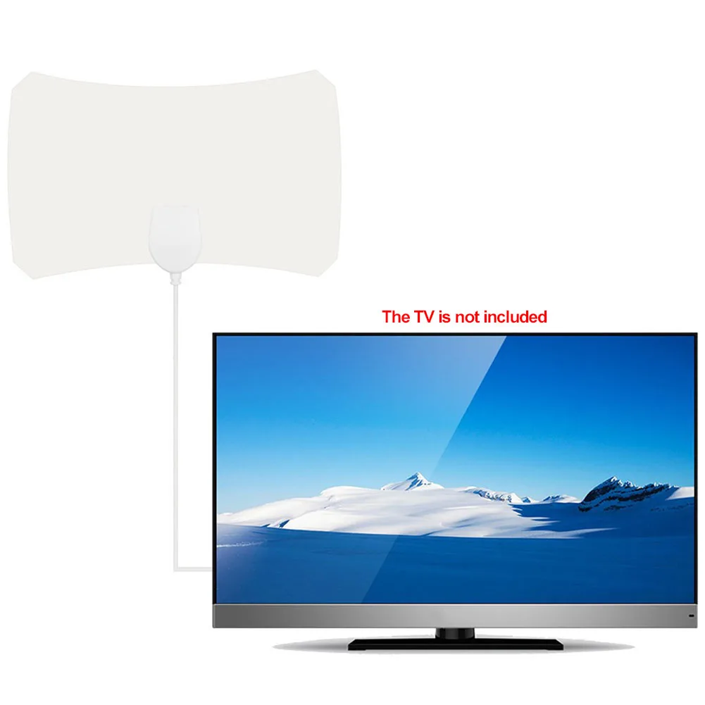 Пластиковый телевизор цифровой HD tv Мини Крытый портативный HD 200 Миля Диапазон прочный без усилителя белая антенна Skylink 1080P