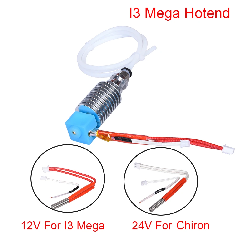 Комплект Hotend V5 j головки E3D экструдер Bowden нагревательный блок 12/24 в для Anycubic I3