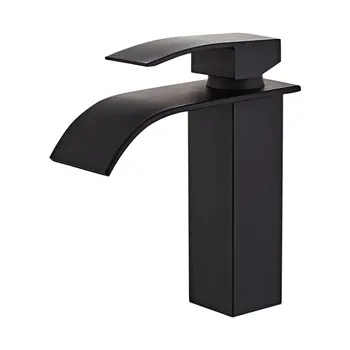 

Waterfall Temperature Controlled Faucet With Light Basin Faucet Bathroom Cabinet Hot And Cold Dual Control