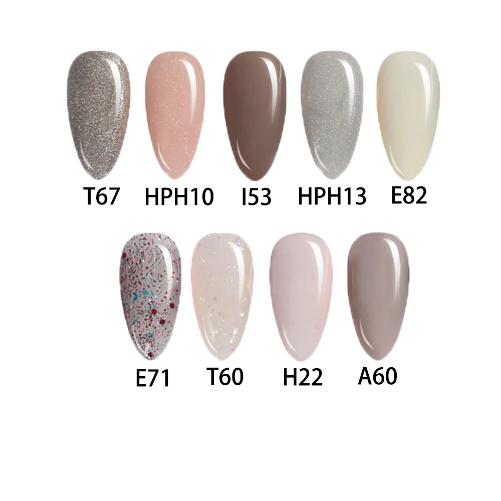 LOVCARRIE Acrylic Powder White Beige Clear Colors Nail Dipping Powder Polymer Pigment 10ML Manicure Acryl Glitter for Nails Art 3