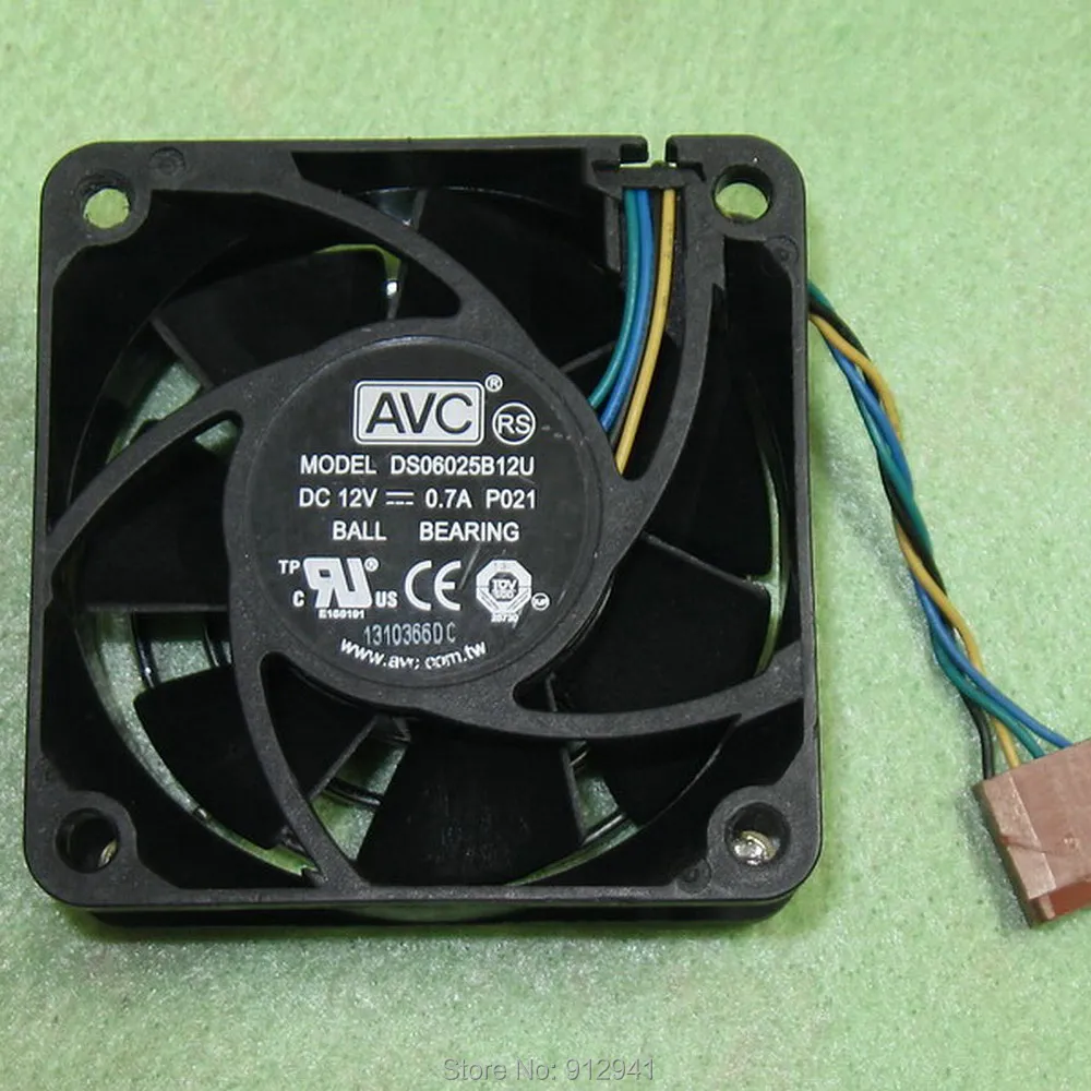 B101b AVC DS06025B12U 6025 60 мм x 25 шариковый подшипник ШИМ кулер вентилятор охлаждения 12 В 0.7A