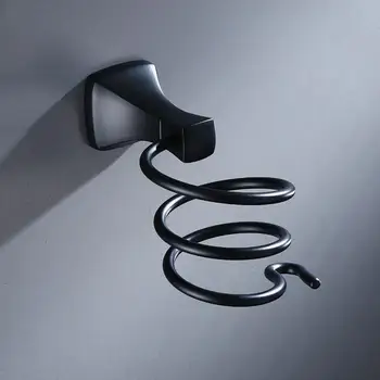 

Hair Dryer Holder Black Bathroom Shelf Rack Washroom Accessories bathroom accessories