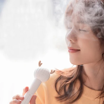 

Universal Cute Bear Deer Air Humidifier 2 In 1 USB Aroma Oil Diffuser Portable Nano Spray Mister For Travel Hotel Office Home