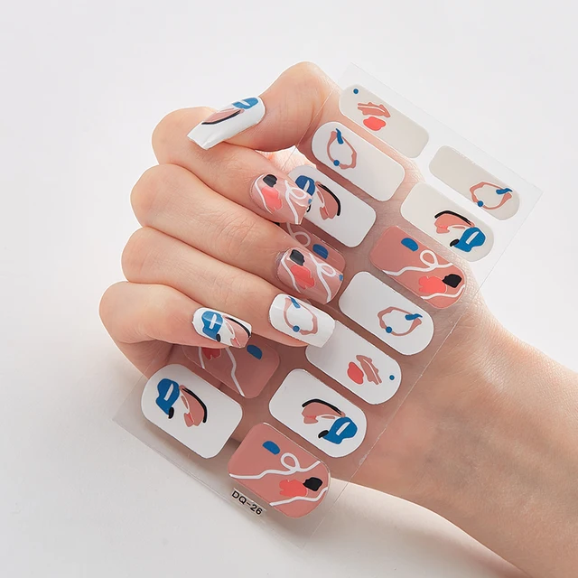 Five Sorts 0f Nail Stickers Decals Plain Stickers Nail Stickers Designer Nails Sticker Designer Nails Art Decoration Nailart DQ-26