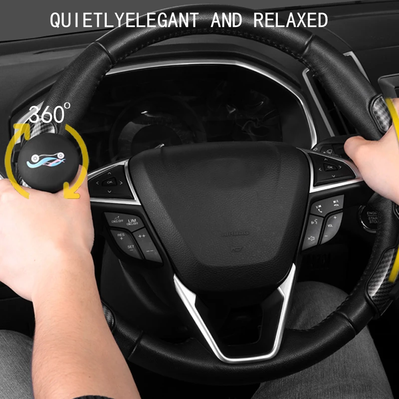 Steering Wheel Spinner Knob SUNWAN Turning Handle Aid Ball Power Handles Accessory For Car Auto Vehicle（Carbon Fiber） 