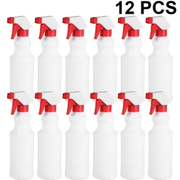 

12Pcs 500ml Plastic Mist Pump Bottle Spray Bottle Water Spray Empty Sprayer Refillable Bottle Disinfection Water Bottle(Red)