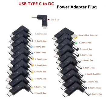 

USB C Type To Laptop Power Adapter Connector Dc Plug Converter USB C Cable For Asus Lenovo Acer DELL HP Sony Notebook