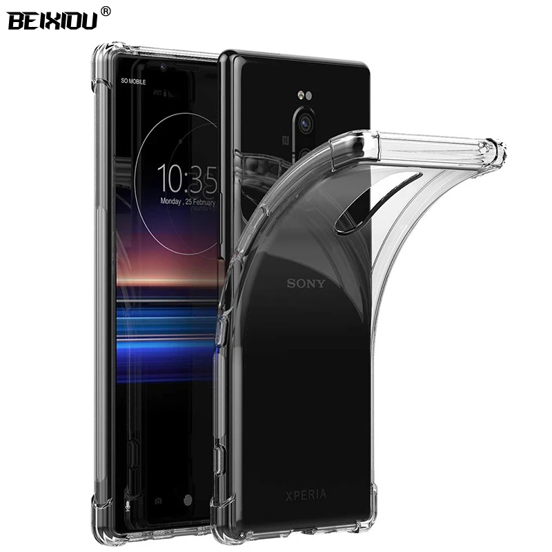 Противоударный силиконовый чехол для телефона sony Xperia 1/10/10 Plus/L3/XZ3 защитный