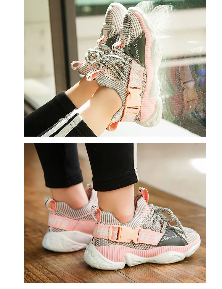 Lace-up Kids Sneakers For Children Casual Shoes Boys Sneakers Girls Shoes Buckle Strap Fashion Outdoor tenis infantil menino