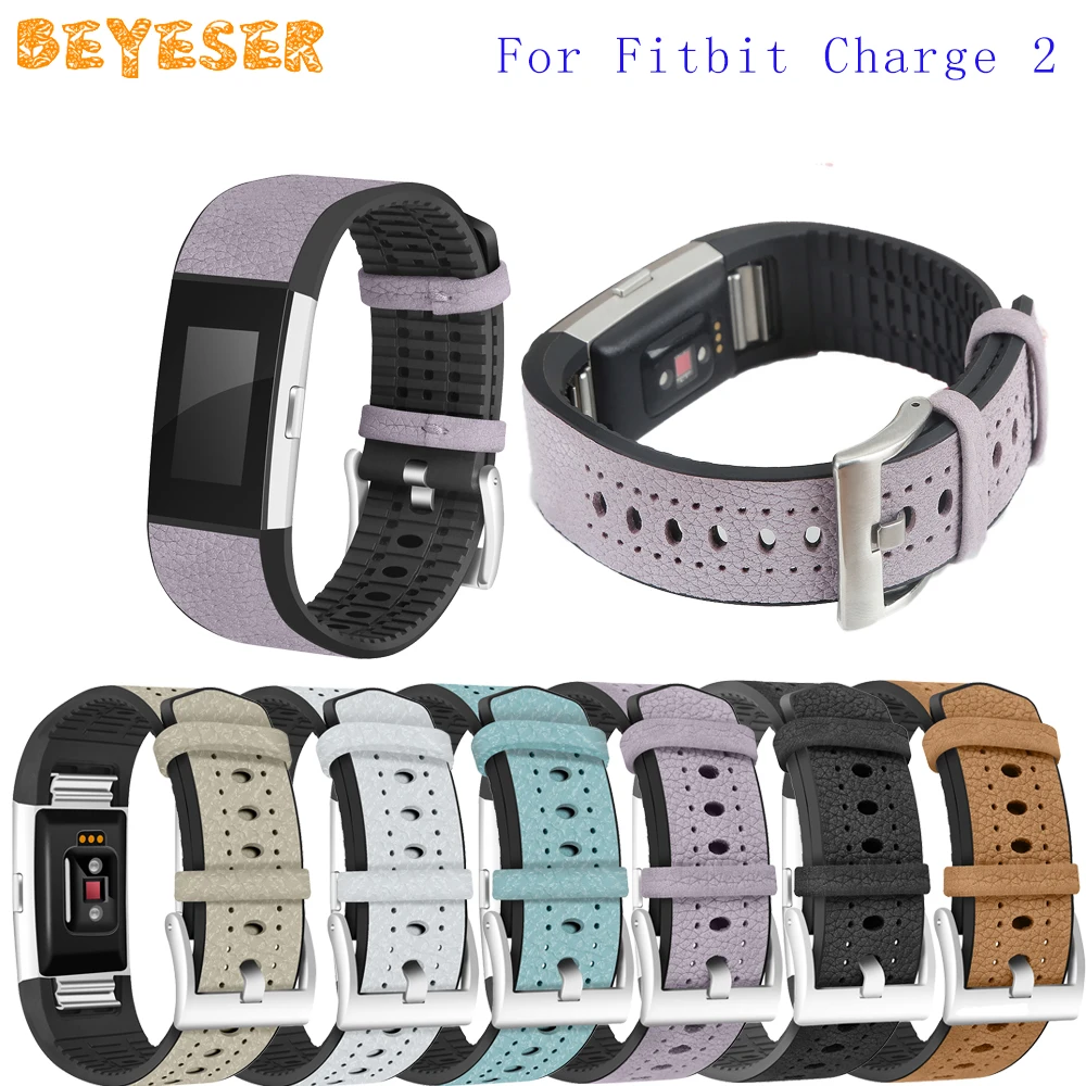 

New Genuine Leather Wristband For Fitbit Charge 2 Watch Accessories Strap Replacement For Fitbit Charge 2 Watch Band Bracelet