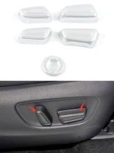 

For Toyota Highlander 2020 2021 2022 Seat Adjustment Knob Button Switch Trim Cover Frame Protector Car Exterior Accessories