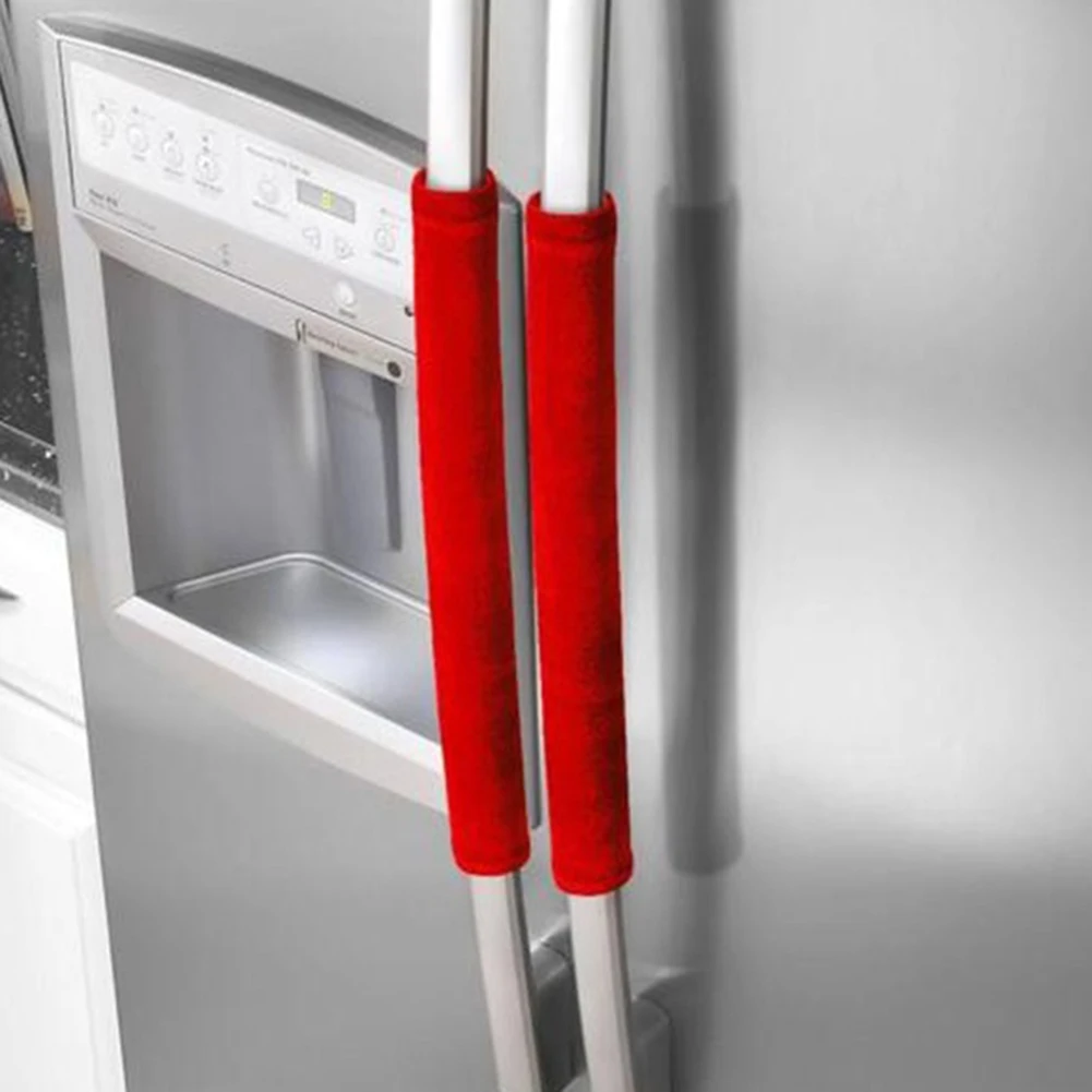 1 пара Противоскользящий кухонный прибор дверная ручка холодильника Защитная крышка