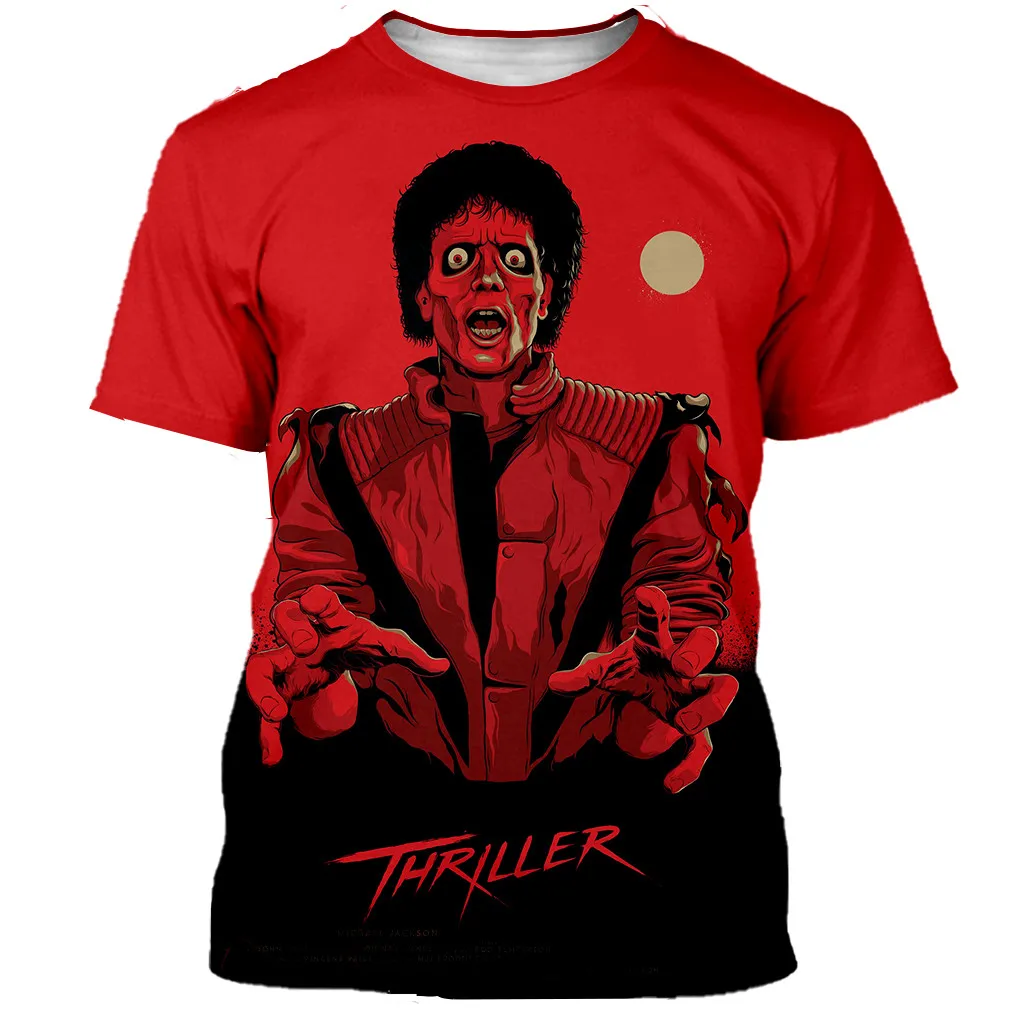 New classical Michael Jackson t shirt men women 3D printed fashion tshirt hip hop streetwear casual summer tops dropshipping - Цвет: 01