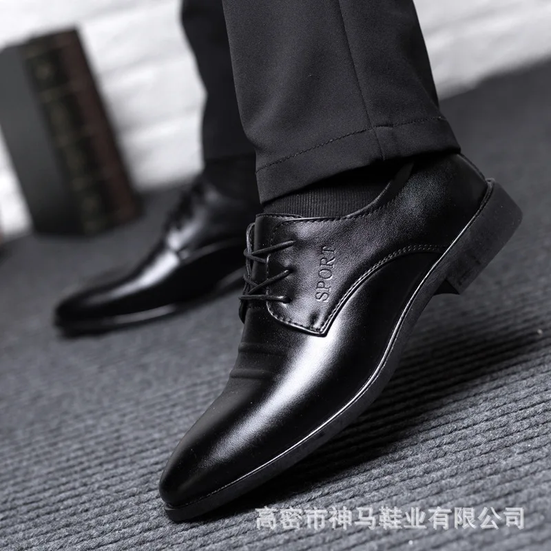 

What Men Shoes Korean-style Spring Retro Trendy Shoes Popular MEN'S Casual Leather Shoes British Style