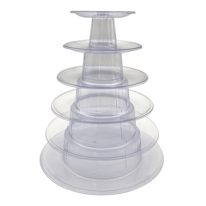 4/6 Layer Macaron Display Stand Cupcake Tower Rack Cake Stand Versatile Tower Wedding Birthday Dessert Decorating Bakeware