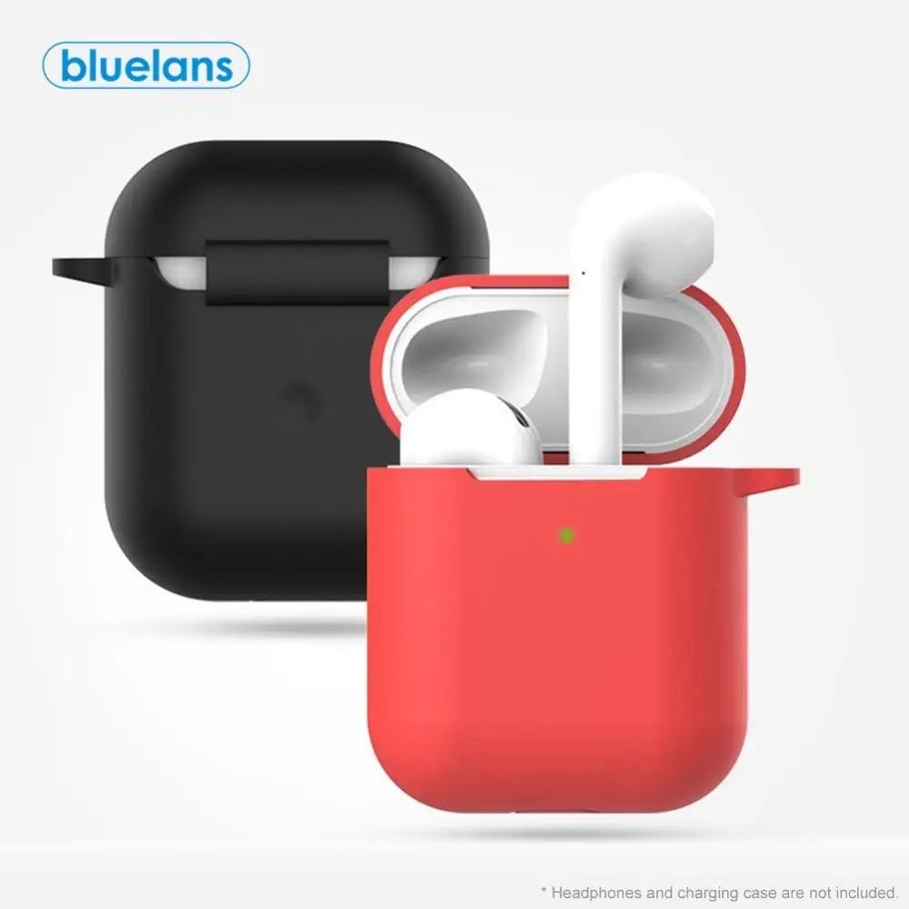 

Portable Dust-proof Silicone Bluetooth Earphones Protective Storage Bag for AirPods 2