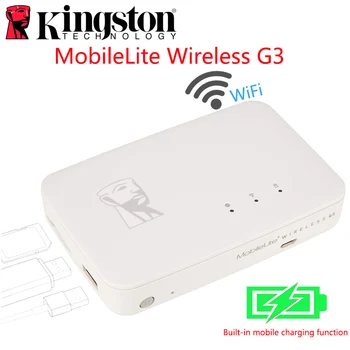 

Kingston MobileLite G3 5,400 mAh Battery Power Bank Multifunction wifi Wireless MLWG3 for iPhone, iPad, Samsung Galaxy Storage