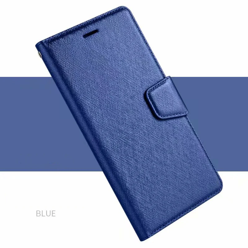 Blue Для Apple iPhone 11 Pro Max XR XS 10S Max 5 5S SE 6 6S 7 8 Plus X Шелковый кожаный чехол бумажник флип чехол для iPhone 11 XR XS Funda - Цвет: Blue