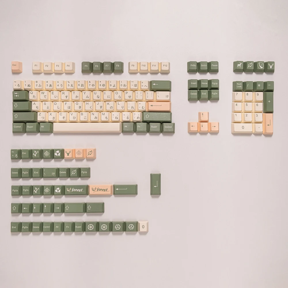 Fairy Forest Anime Keycap Teclado Mecânico mx Axis Alta Qualidade Pbt 104 68 980 Original 144 - Imagem 5