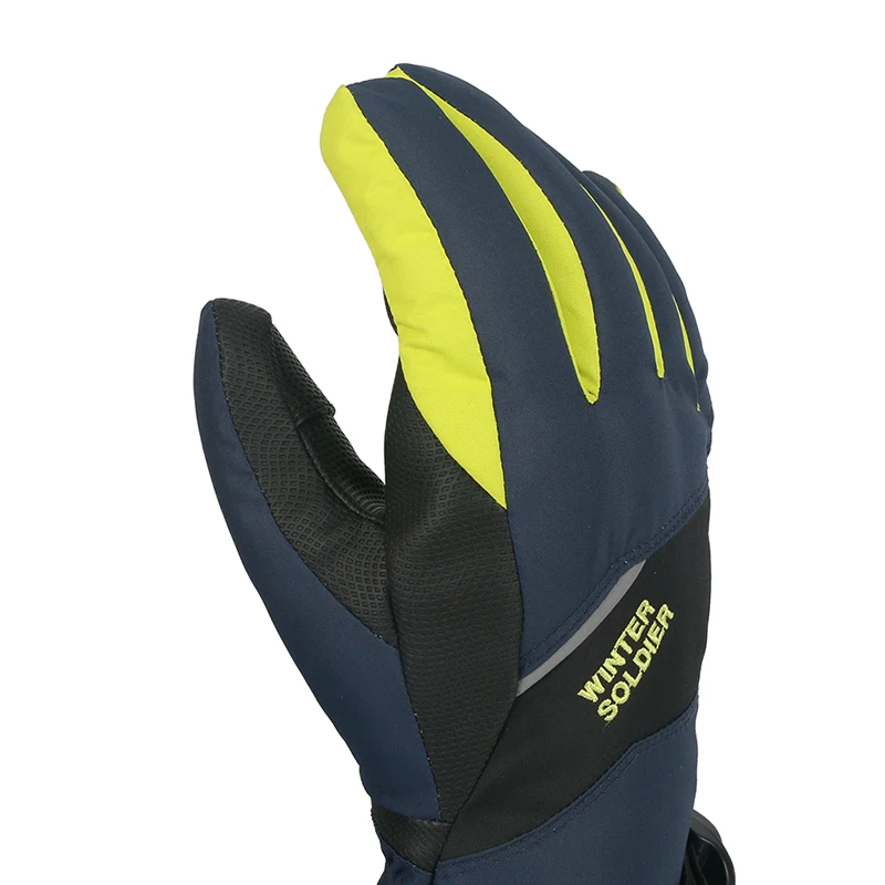 The waterproof windproof men ski gloves