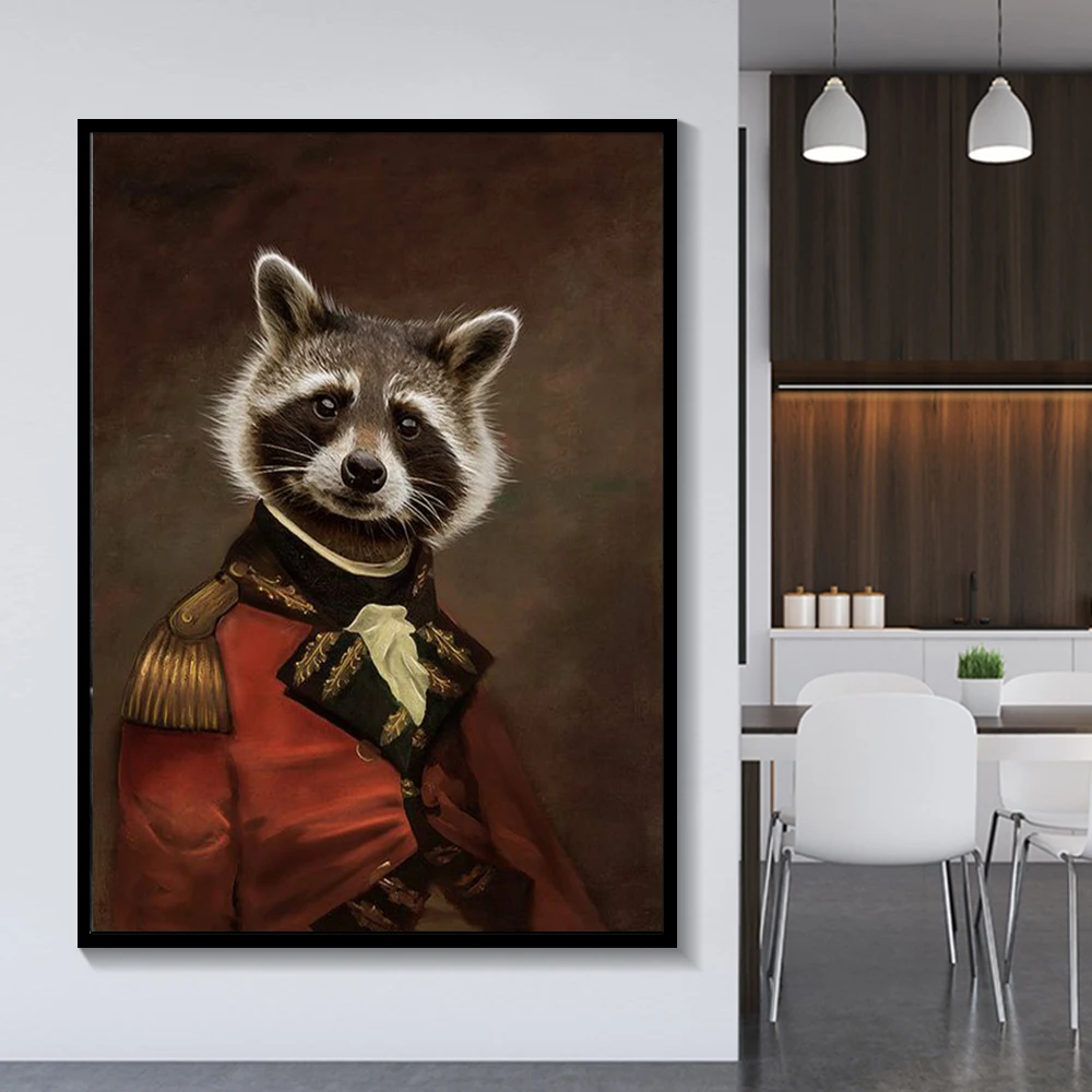 Nordic-Retro-Nostalgia-Gentleman-Canvas-Painting-Wall-Art-Goat-Zebra-Animal-Posters-And-Prints-Wall-Pictures (3)