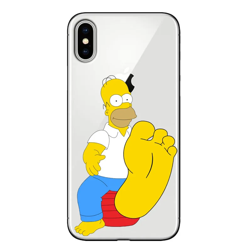 Прозрачный мягкий ТПУ чехол для iPhone X 5 SE 6 6SPlus 7 8Plus XR XS Max Fundas высокого качества Coque
