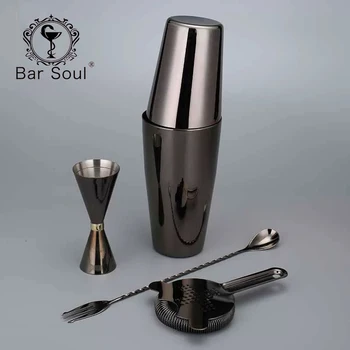 

Bar Soul Japanese Cocktail Set Stainless Steel Bar Tools Professional Bartender Tools Shaker Jigger Spoon Muddler Bartender Set