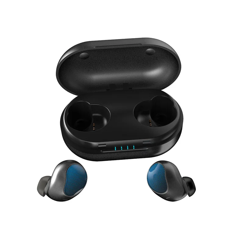 Новые TWS-T10 Bluetooth 4,2 TWS наушники настоящие беспроводные стерео вкладыши портативные Bluetooth наушники для всех смартфонов - Цвет: blue