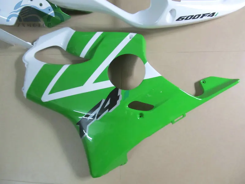 Обновите свой обтекатель OEM комплект Подходит для Honda cbr600f4i 2001 2002 2003 CBR 600 F4i 01 02 03 ABS обтекатель наборы зеленый белый LD28