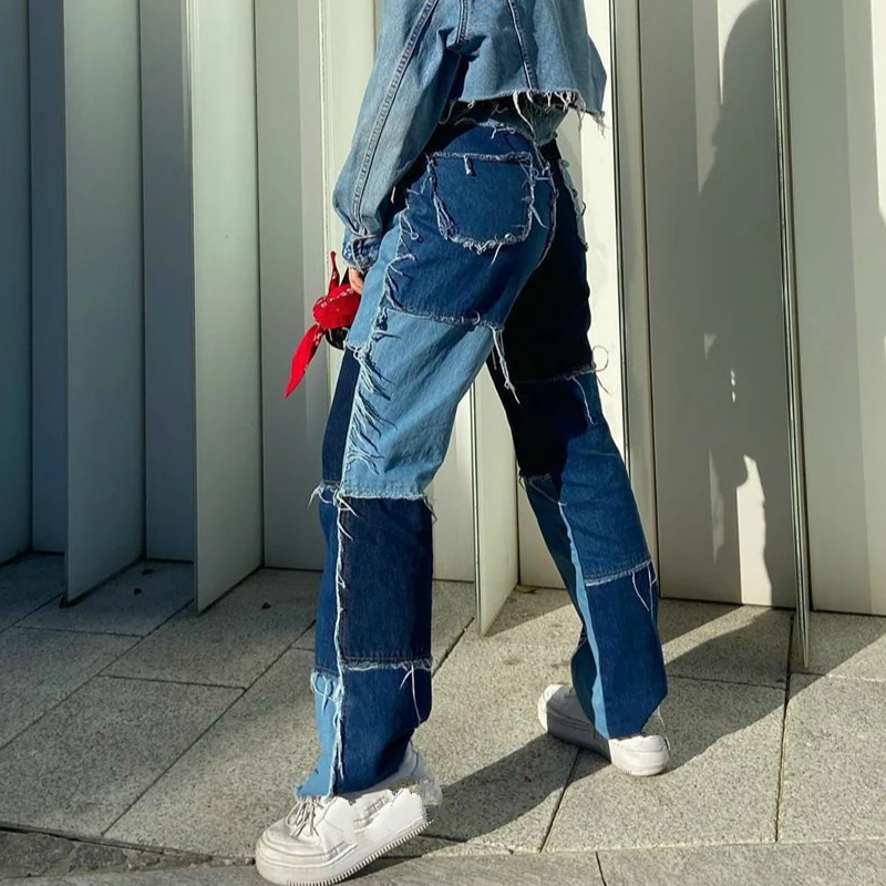 

High Waisted Jeans for Women Vintage Pants Fashion Jeans Female Cargo Pants Women Fashion Casual Streetwear Ropa De Mujer 2020