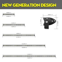 UNI-SHINE 22inch 104W Led Light Bar 12000LM Single Row Led Work Driving Lights Offroad Truck SUV ATV Tractor Car Boat 12V 24V - Image 2