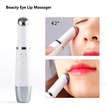 

Beauty Electric Heated Sonic Eye Massager Device Pen Face Massager Roller Facials Vibration Thin Face Magic Stick Eye Care Tool