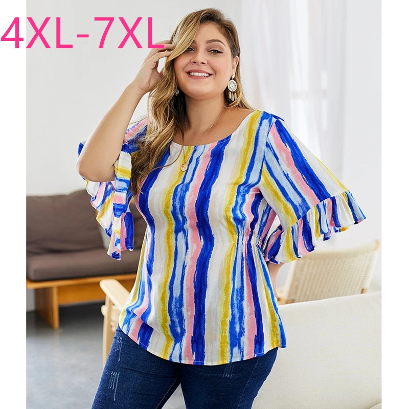 plus size tops with ruffle sleeves