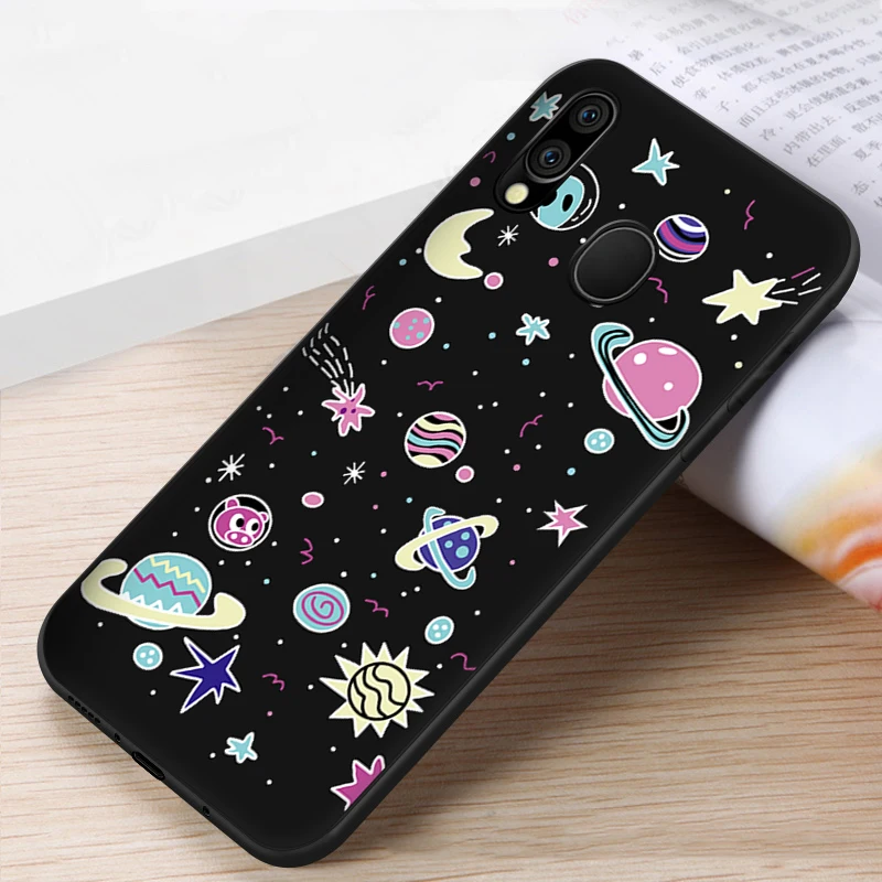 Мягкий TPU чехол для samsung Galaxy A30 A40 A50 A60 A70 A10 A20 A20e M10 M20 M30 звездное небо чехол с рисунком в армейском стиле на 50 30 70 40 20 чехол - Цвет: 14
