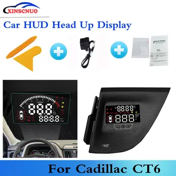 

XINSCNUO Car plug&play OBD HUD Head Up Display For Cadillac CT6 2016~2019 Speedometer Projector Drive Screen Airborne computer