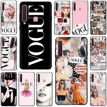 

VOGUE Lady's journey Silicone phone case for Samsung A2 Core A20E A70s J4 J6 Plus Prime J7 DUO J8