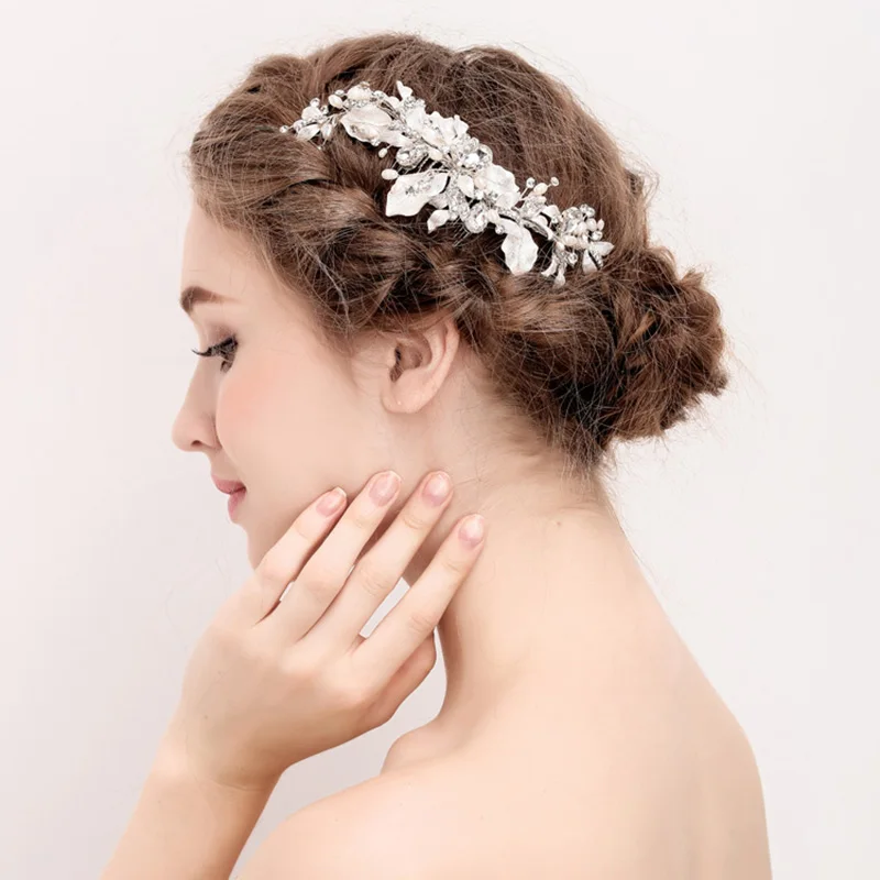 Gibsonbridal, Пресноводный Жемчуг, свадебная расческа для волос, вечерние, для невесты, подарок, головной убор, свадебные аксессуары для прически