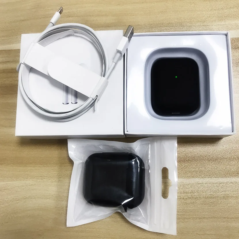 Новые оригинальные наушники i90000 Pro TWS 1:1 Bluetooth, беспроводные наушники, спортивные наушники 1536u Aire 2 3 PK i12 i9000 elari - Цвет: Black-black