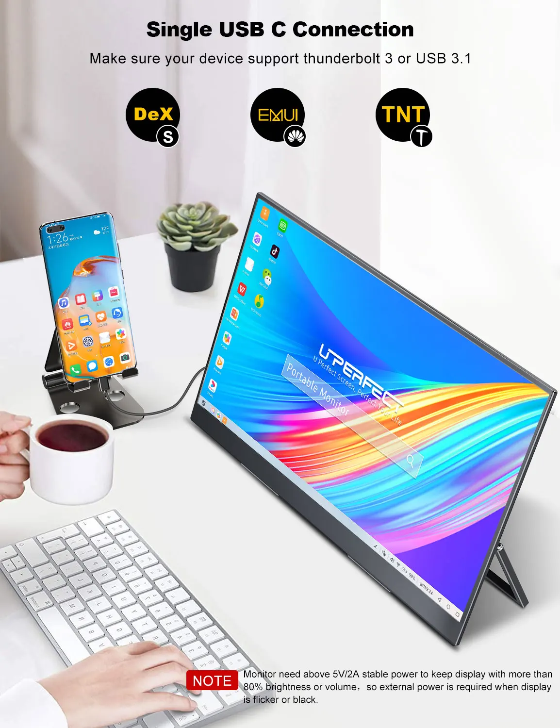 UPERFECT ޴ , Ӹ ũ IPS HDR ̹ ÷, 90    űĵ, 17.3 ġ FHD 1080P 100% sRGB