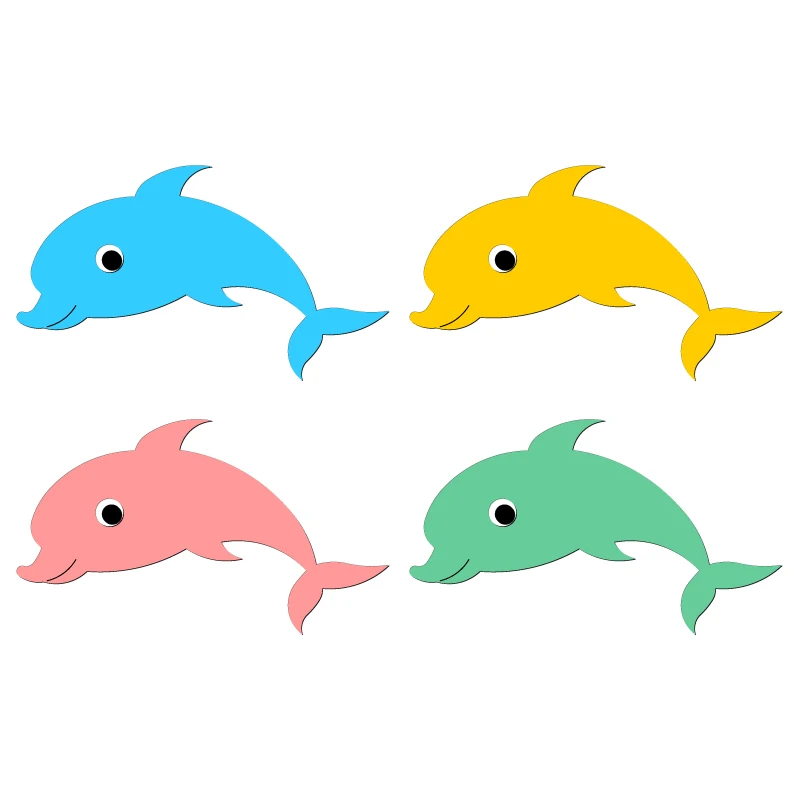 

New Dolphins Puzzle Wooden Die Scrapbooking C2949 Cutting Dies Multiple Sizes Compatible With Most Die Cutting Machines