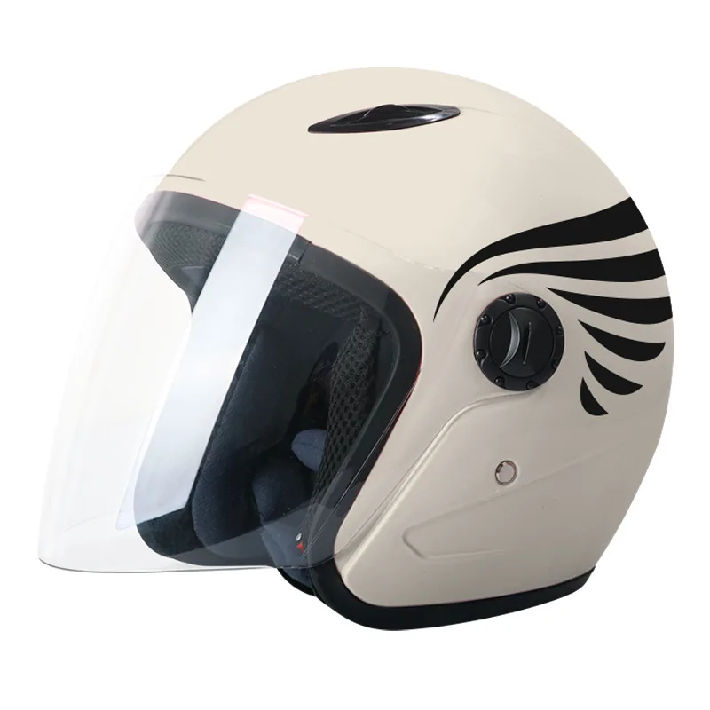 

ABS Motocycle Half Face Helmet Electric Car Helmets Winter Unisex Racing Helmets