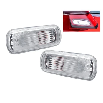 

1 Pair Car LED Side Mirror Indicator Amber Light Replace Rearview Mirror Turn Side Light with Bulbs for Citroen C4 Hatchback 200