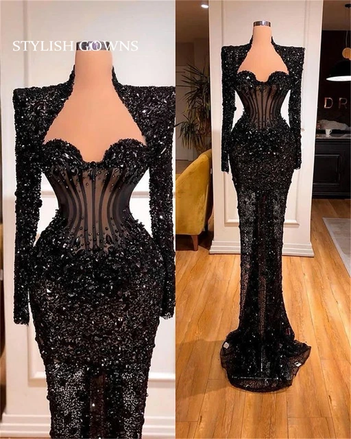 Expensive | $39 - $52 - Black Lace Indian Gown and Black Lace Designer Gown  Online Shopping