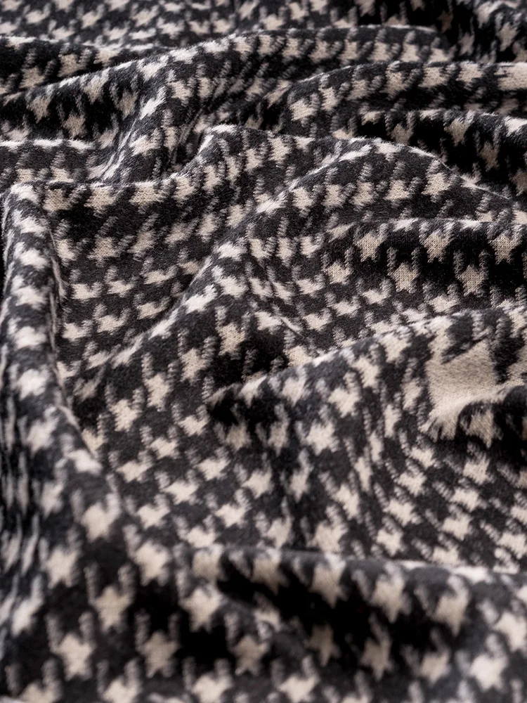 Осенне-зимний шерстяной жаккардовый жакет из кашемировой ткани, трикотажный бархат, высококачественный модный материал