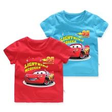 В Корейском стиле детская одежда для детей с героями мультфильмов летняя футболка с коротким рукавом детская одежда сети 64