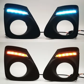 

Car Flashing 2pcs For Toyota Corolla 2011 2012 2013 LED DRL Daytime Running Light Daylight Waterproof fog lamp Turn Signal lamp