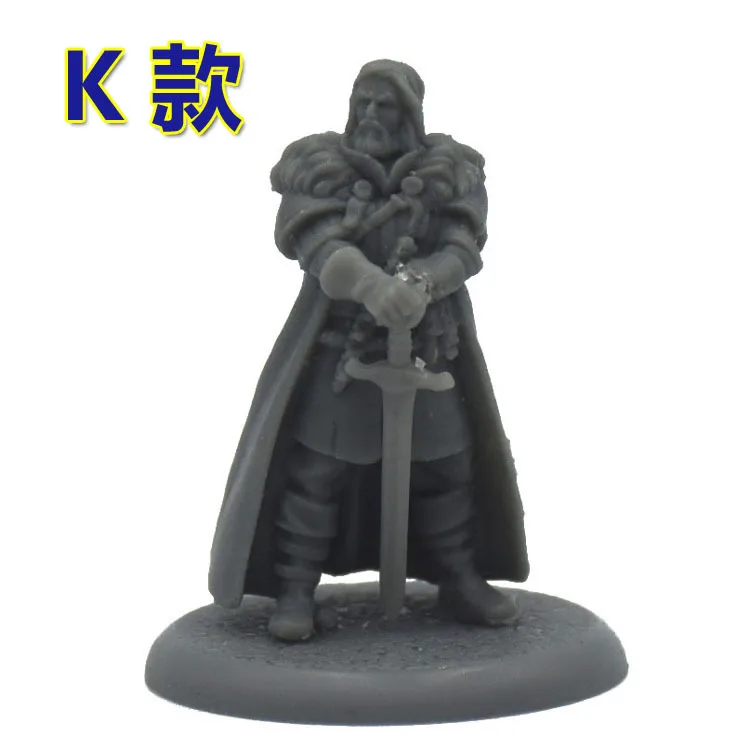 Игра престолов каучуковая фигурка модельный комплект Unassambled Wargame миниатюрное моделирование 54 мм фигурки диорама - Цвет: K
